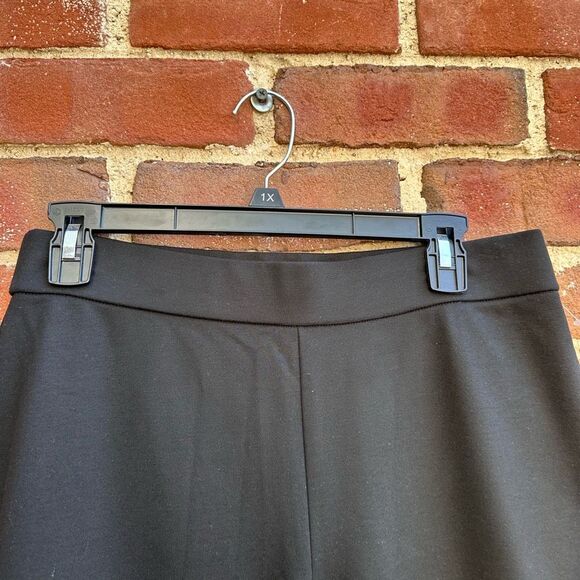 Eileen Fisher $198 women's Washable Flex Ponte Pants Black size small - Picture 3 of 8